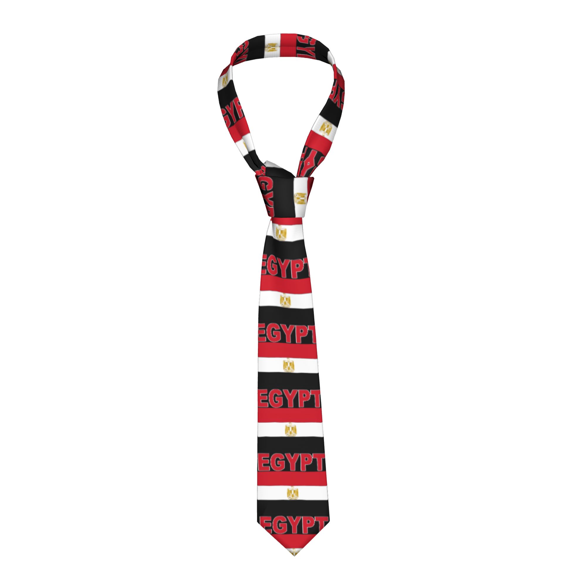 Men Accessories Egypt - Egypt Egyptian Flag Tie Design Neck