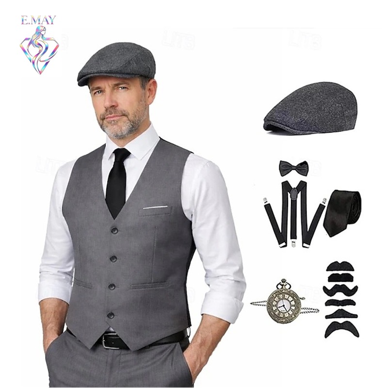 Men'S Accessories Vintage - plus size Men 1920s Roaring Gatsby