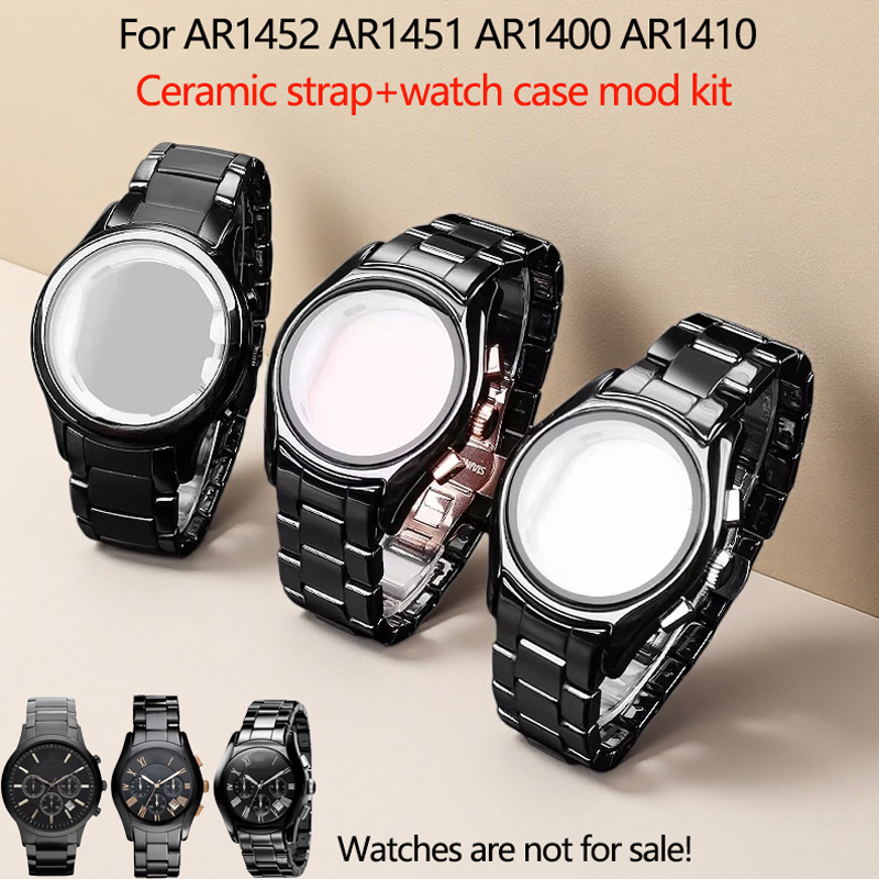 Men'S Accessories Armani - 22mm/24mm Ceramic strap for Armani watch