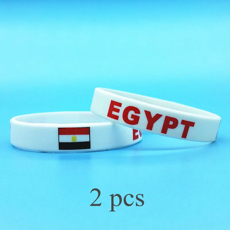 Men Accessories Egypt - 2pcs Egypt Flag Silicone Bracelets Sports