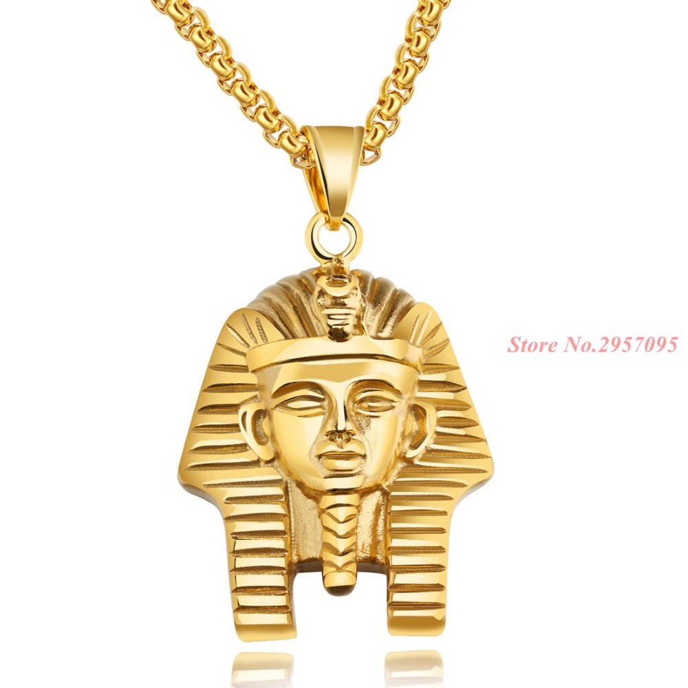 Men Accessories Egypt - Egyptian Pharaoh Vintage Pendant Stainless Steel