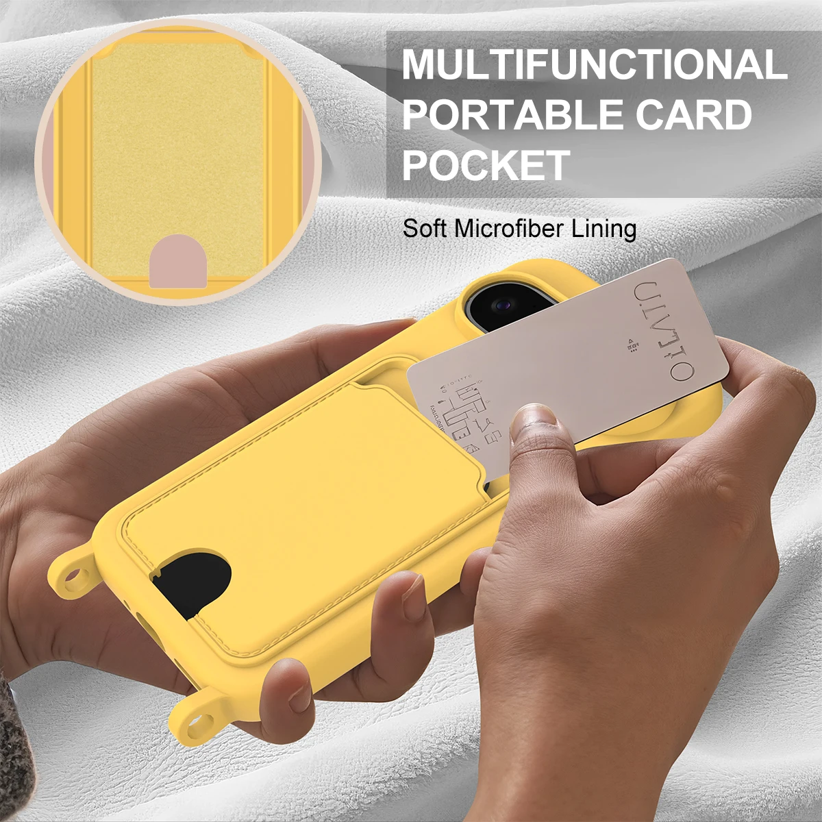 Premium Lanyard Rope Soft Liqu - Phone Wallet Combo recension och pris