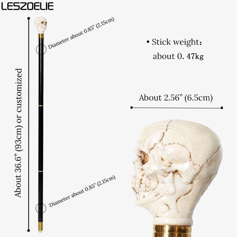 93cm Skull-Head Black German B - Men Accessories Tips recension och pris