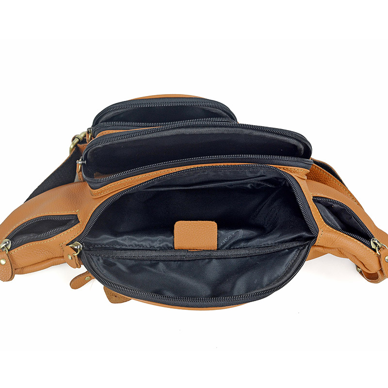 Men Genuine Leather Waist Pack - Men Accessories Pack recension och pris