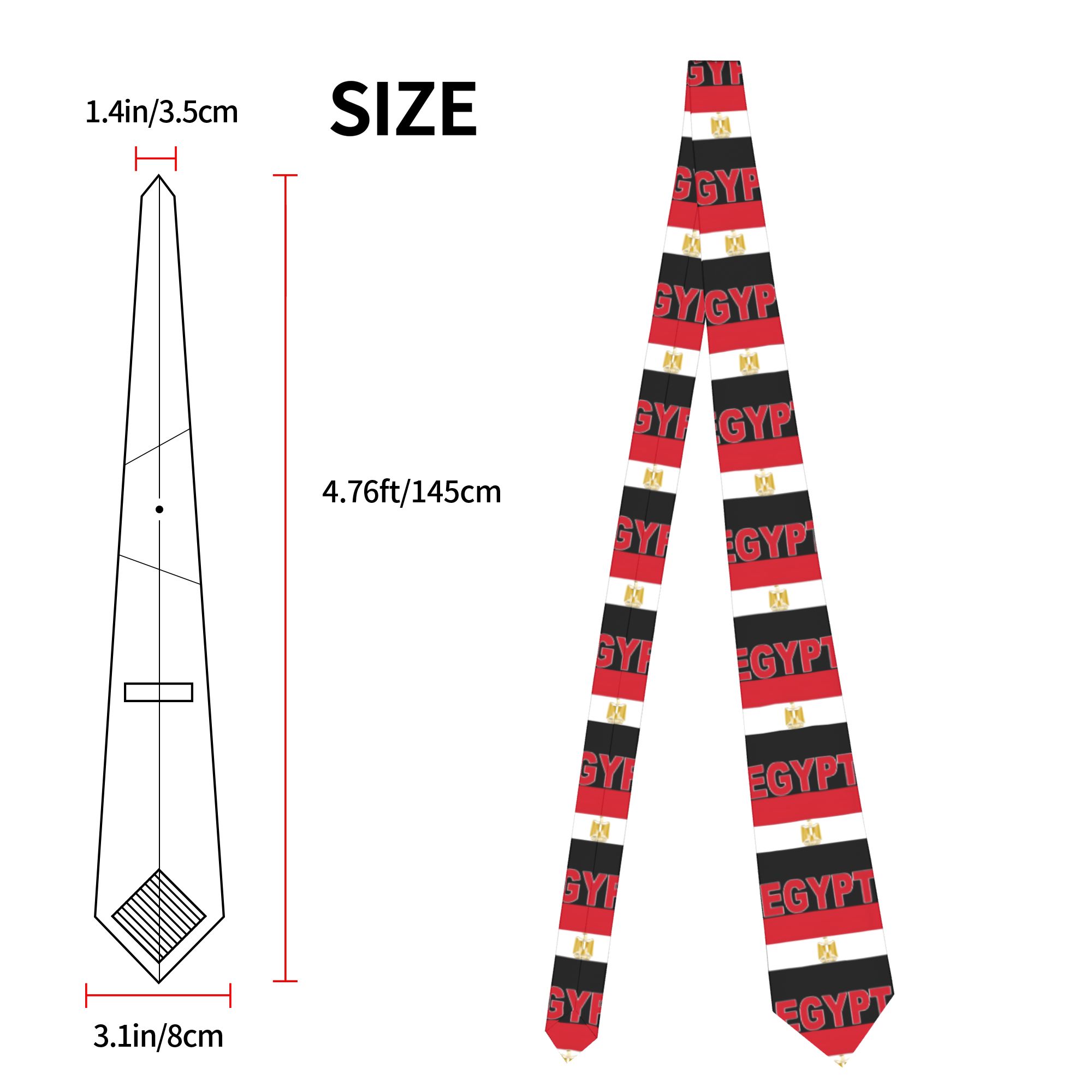 Egypt Egyptian Flag Tie  Desig - Men Accessories Egypt recension och pris
