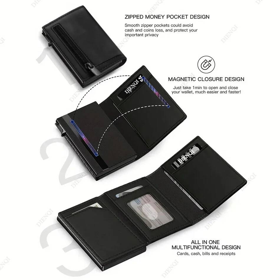 OUIO Rfid Credit Card Holder W - Card Case Minimalist recension och pris