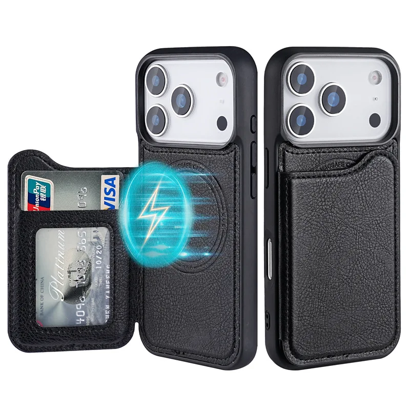 For Magsafe Magnetic Flip Leat - Phone Wallet Combo recension och pris