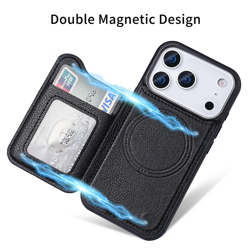 For Magsafe Magnetic Flip Leat - Phone Wallet Combo recension och pris