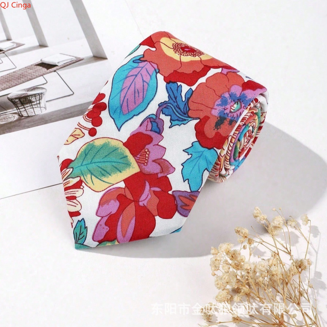 Elegant Blue & Beige Floral Pa - Men'S Accessories Essentials recension och pris