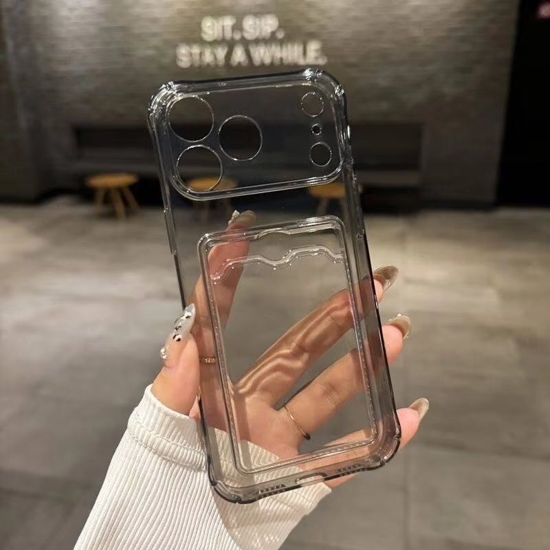 Transparent Card Slot Holder C - Phone Wallet Combo recension och pris