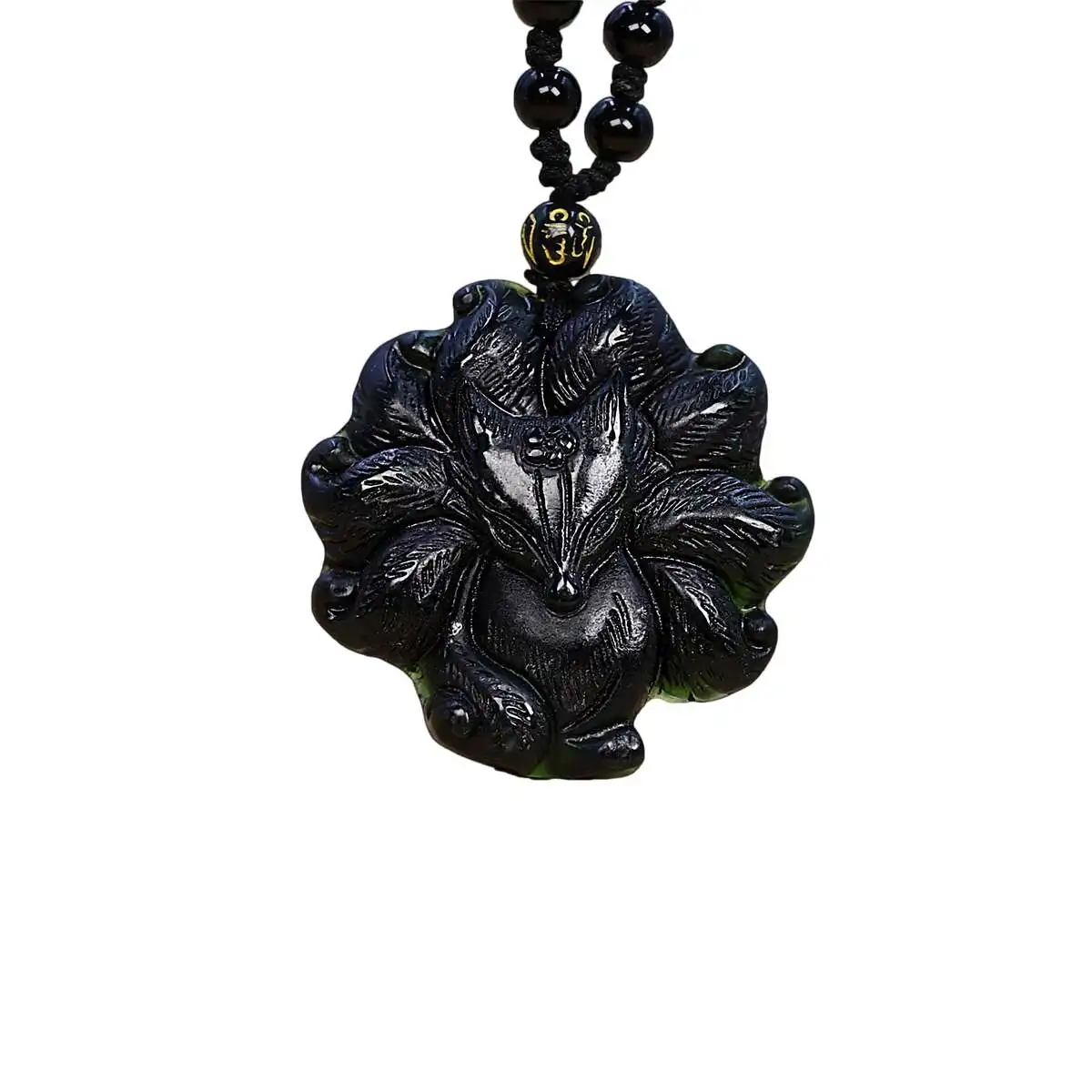 Jade Nine Tailed Fox Pendant B - Men'S Accessories Vintage recension och pris