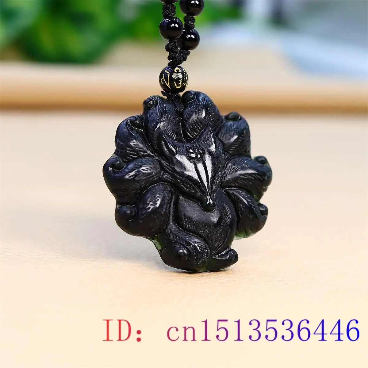 Jade Nine Tailed Fox Pendant B - Men'S Accessories Vintage recension och pris