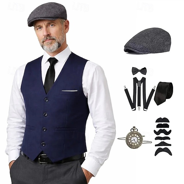 plus size Men 1920s Roaring Ga - Men'S Accessories Vintage recension och pris