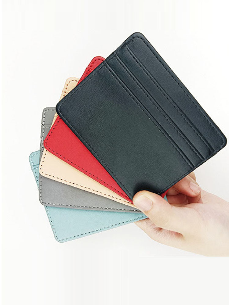PU Leather ID Card Case - Slim - Card Case Minimalist recension och pris