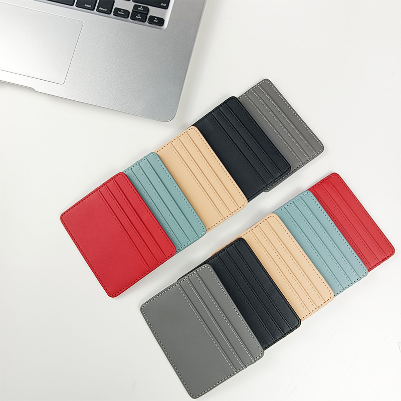 PU Leather ID Card Case - Slim - Card Case Minimalist recension och pris