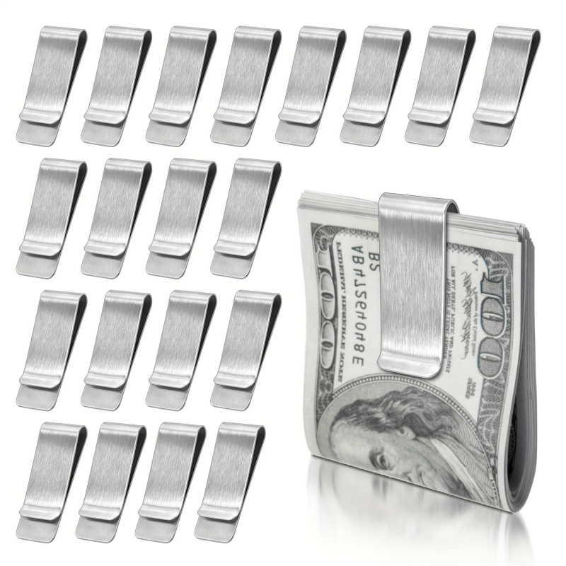 20PCS Stainless Steel Silver S - Card Case Minimalist recension och pris