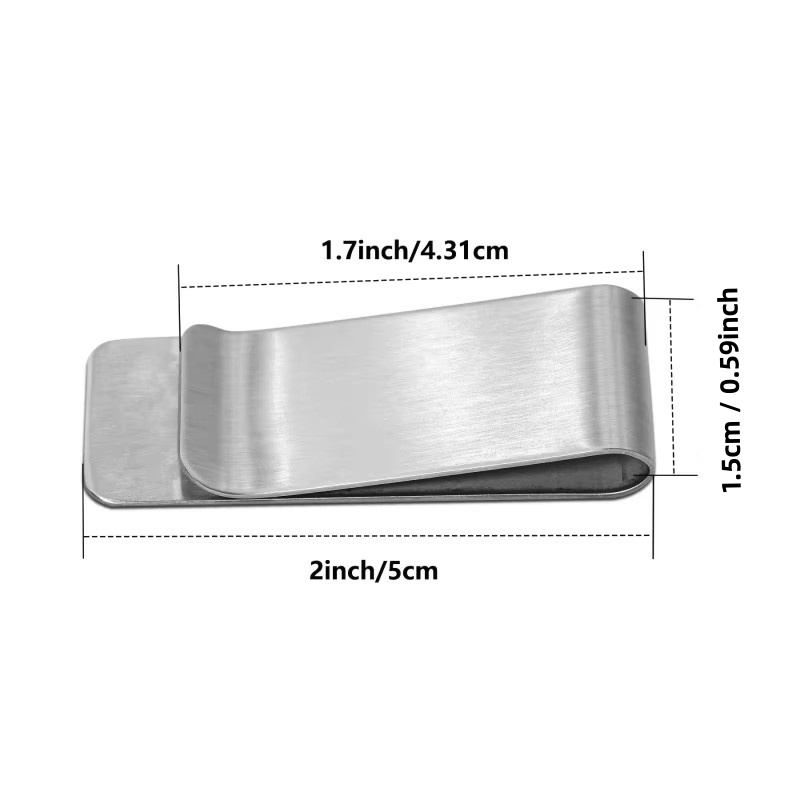 20PCS Stainless Steel Silver S - Card Case Minimalist recension och pris