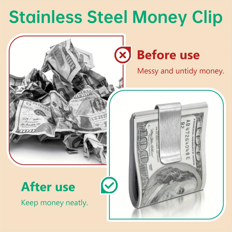 20PCS Stainless Steel Silver S - Card Case Minimalist recension och pris