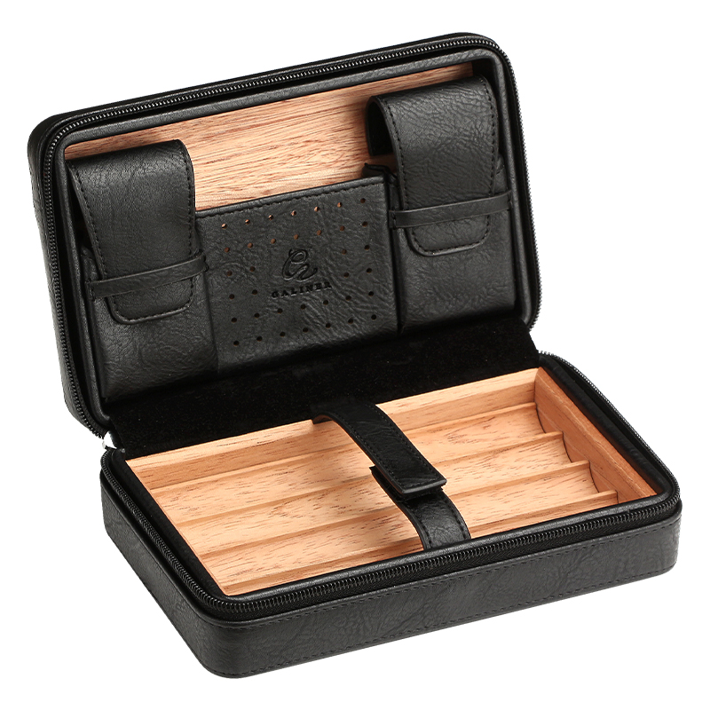 GALINER Leather Cigar Humidor  - Cigar Cutter Set recension och pris