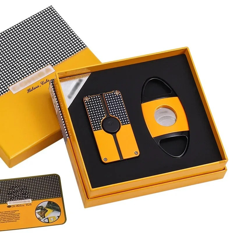 NEW Double-Bladed Straight Pun - Cigar Cutter Set recension och pris