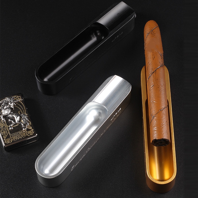 Portable 3-in-1 Cigar Ashtray  - Cigar Cutter Set recension och pris