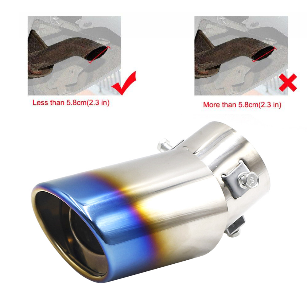 Tail Muffler Exhaust Tip Pipe  - Men Accessories Tips recension och pris
