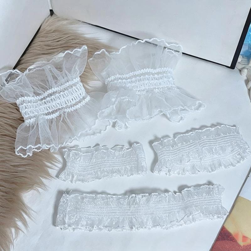 1/2Pcs Lace White Mesh Tulle P - Men Accessories Tips recension och pris