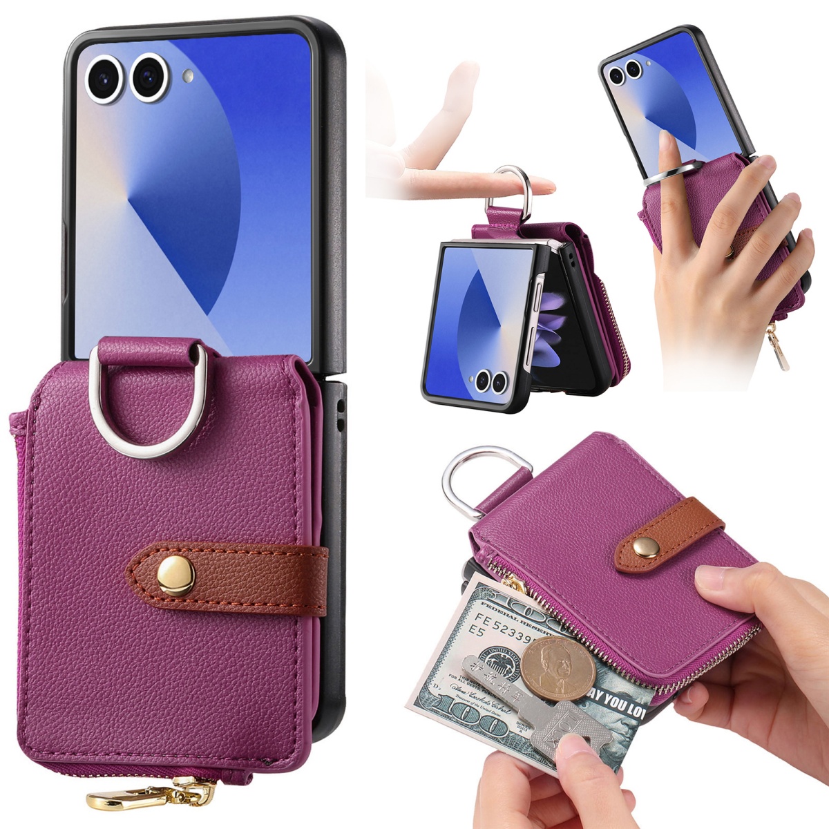 Luxury Card Holder Phone Case  - Phone Wallet Combo recension och pris