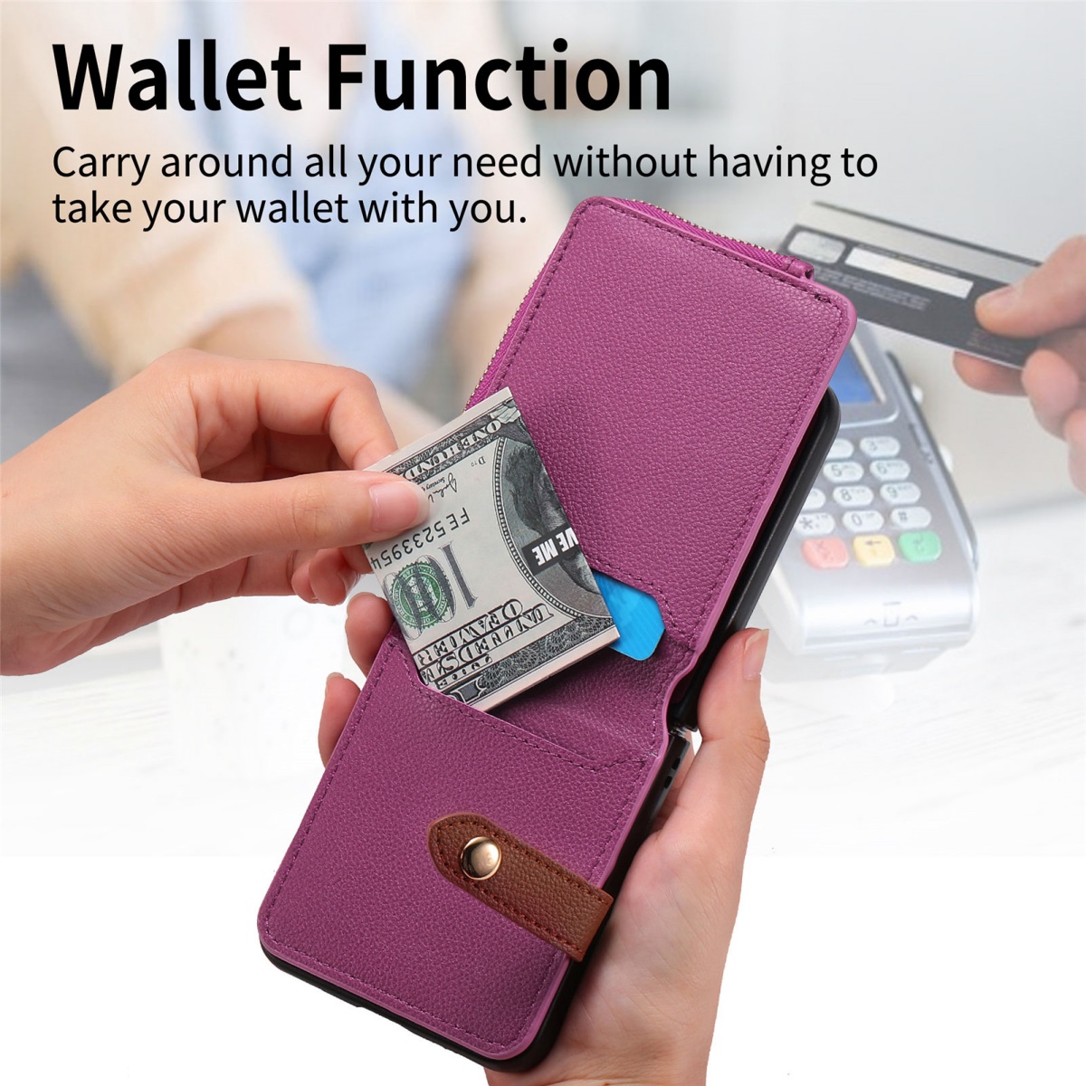 Luxury Card Holder Phone Case  - Phone Wallet Combo recension och pris