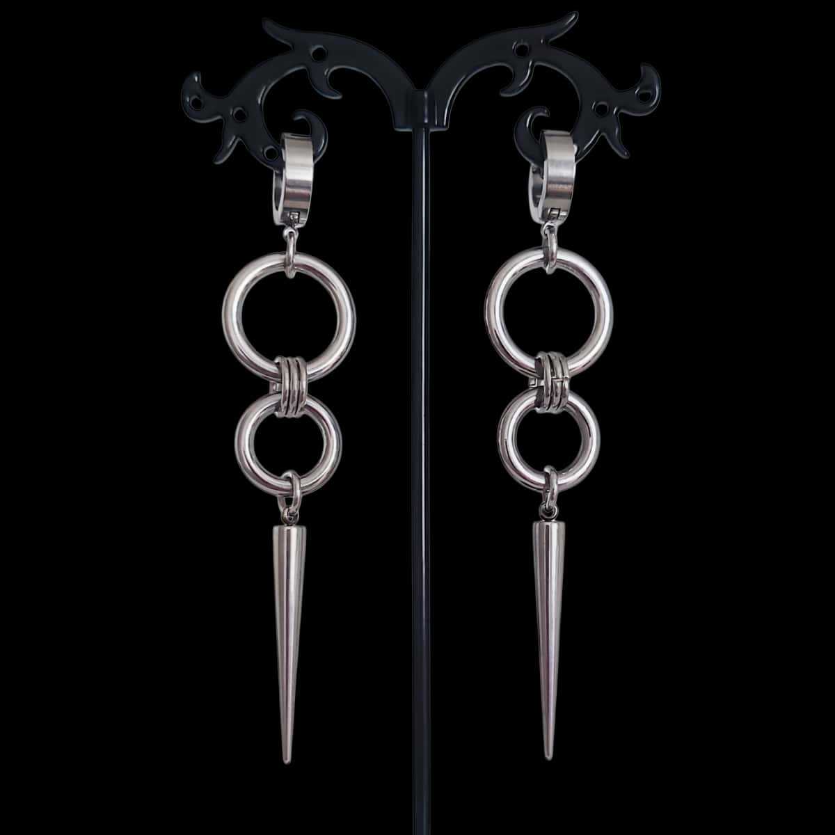 Punk rivet earring,Goth jewelr - Men Accessories Tips recension och pris