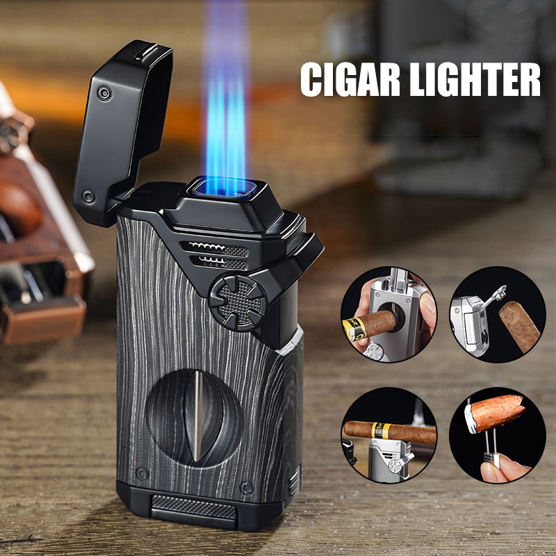 Multi-Function Cigar Lighter S - Cigar Cutter Set recension och pris