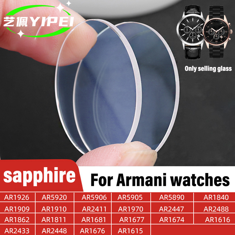 Flat sapphire glass watch crys - Men'S Accessories Armani recension och pris