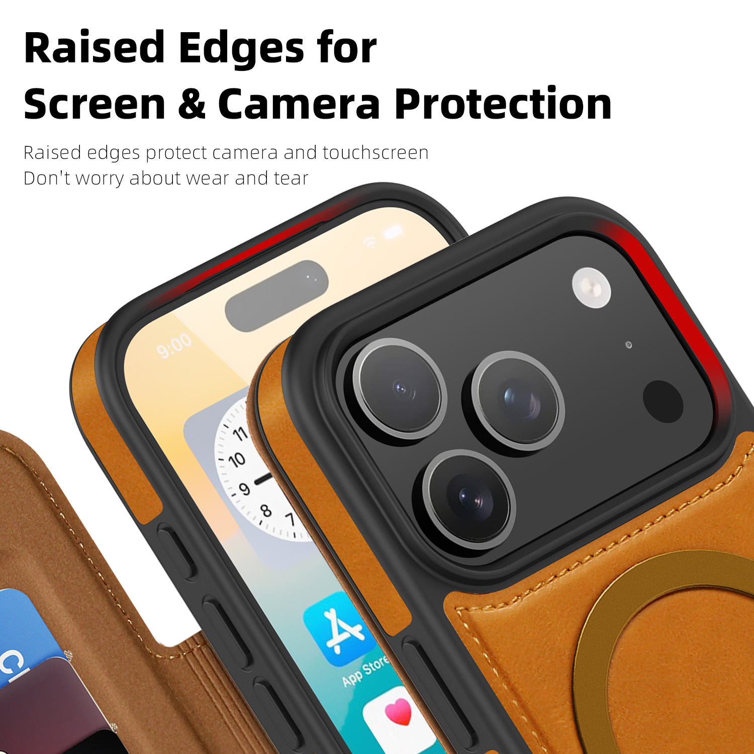 Luxury Magnetic Flip Leather W - Phone Wallet Combo recension och pris