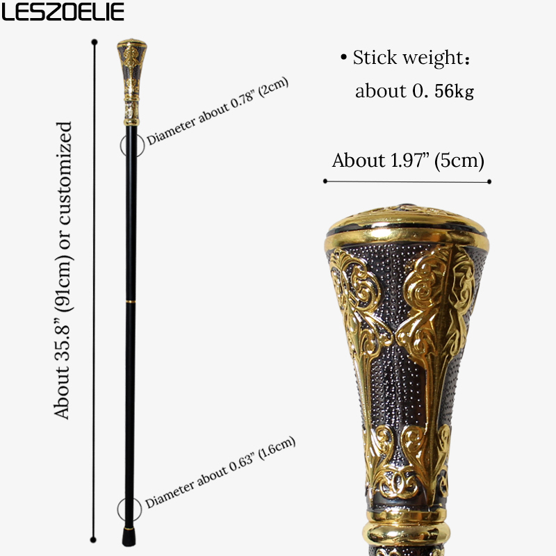 Luxury Gold & Black Straight H - Men Accessories Tips recension och pris