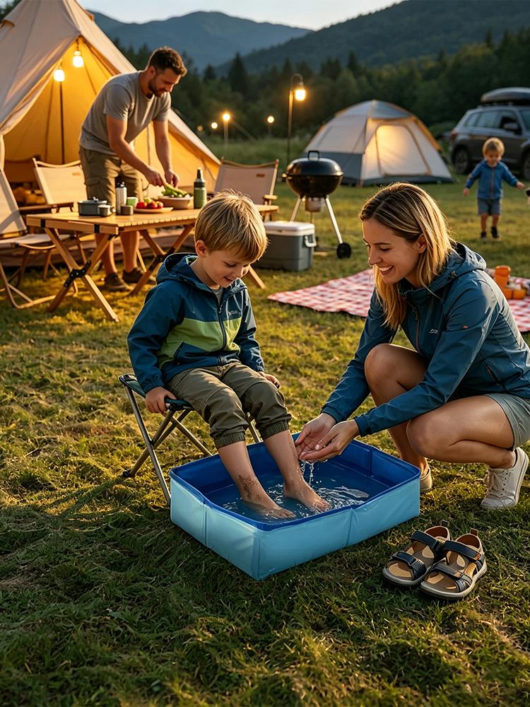 1Pc Portable Folding Foot Bath - Men'S Accessories Essentials recension och pris