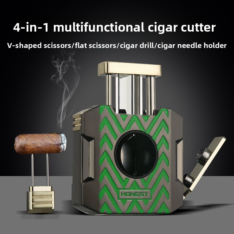HONEST 4 in 1 Cigar Tool Set - - Cigar Cutter Set recension och pris