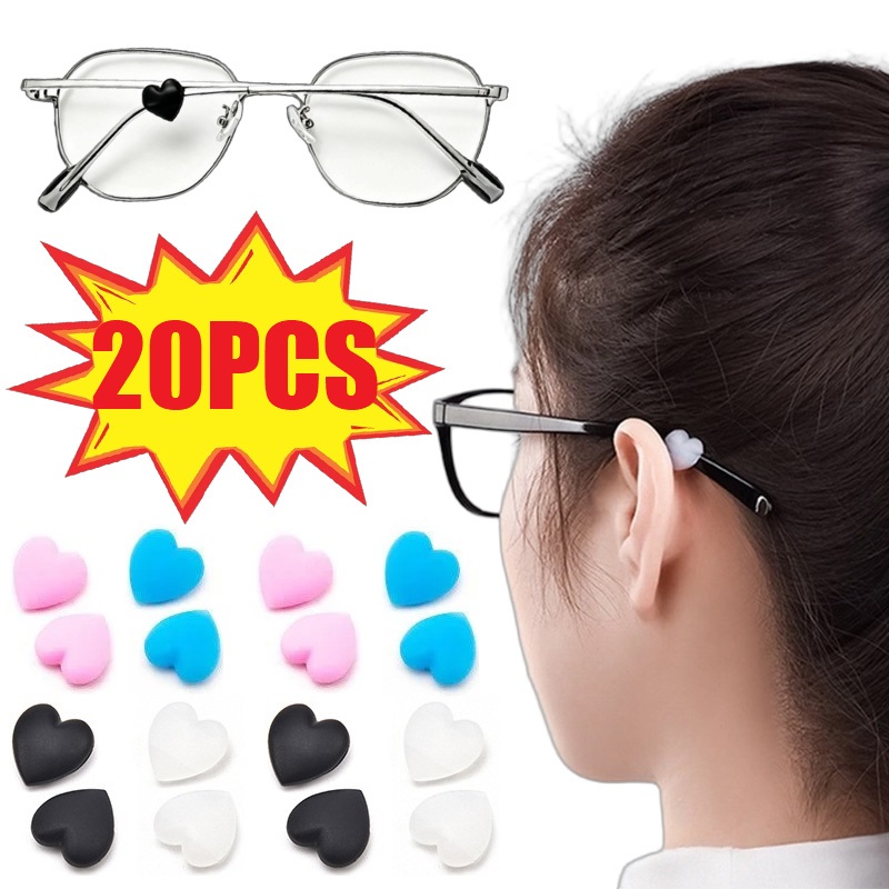 20PCS Anti-slip Eyeglass Templ - Men Accessories Tips recension och pris