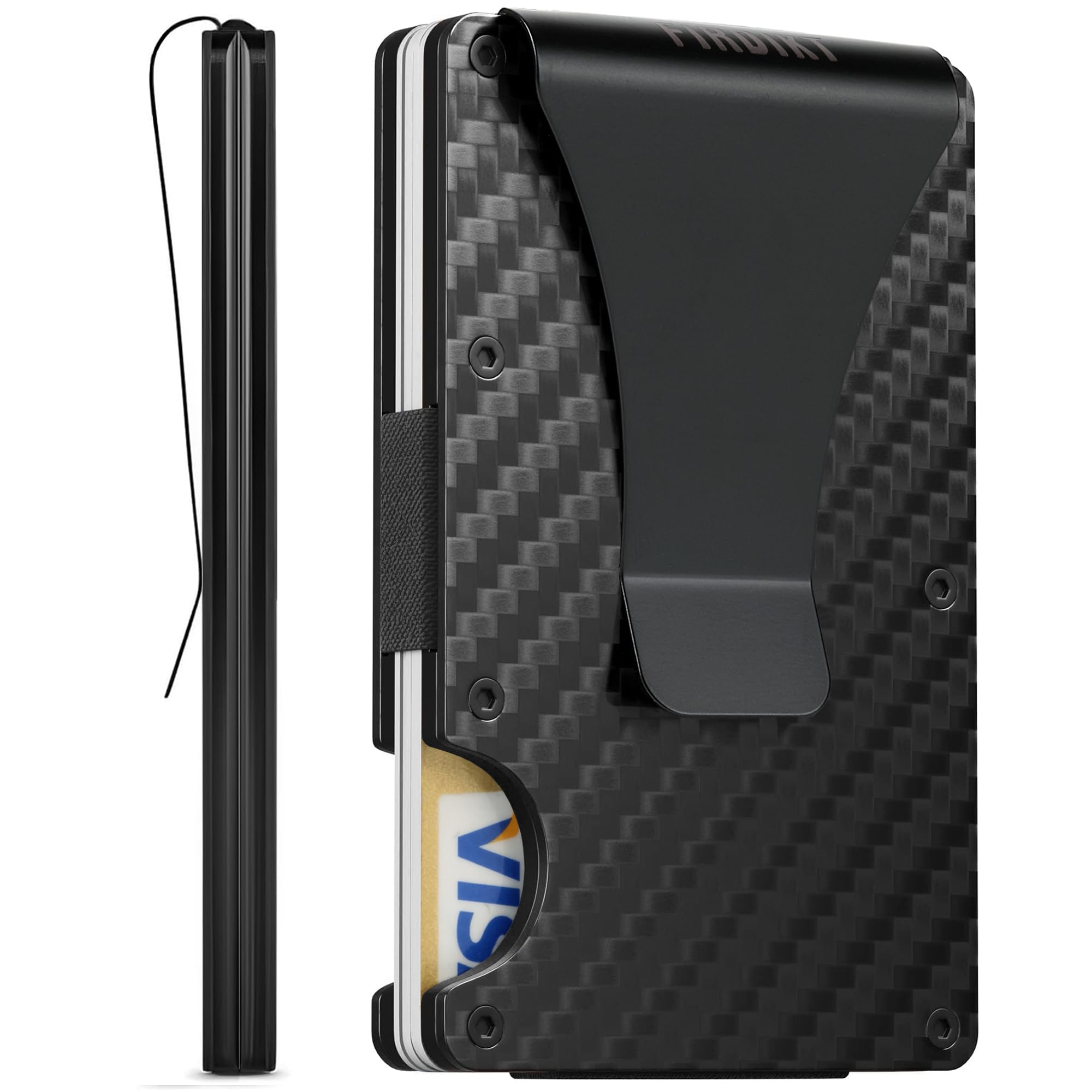 Carbon Fiber Wallet, Metal Mon - Card Case Minimalist recension och pris