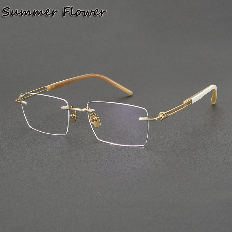 150 mm Rimless Glasses Pure Ti - Men Accessories Tips recension och pris