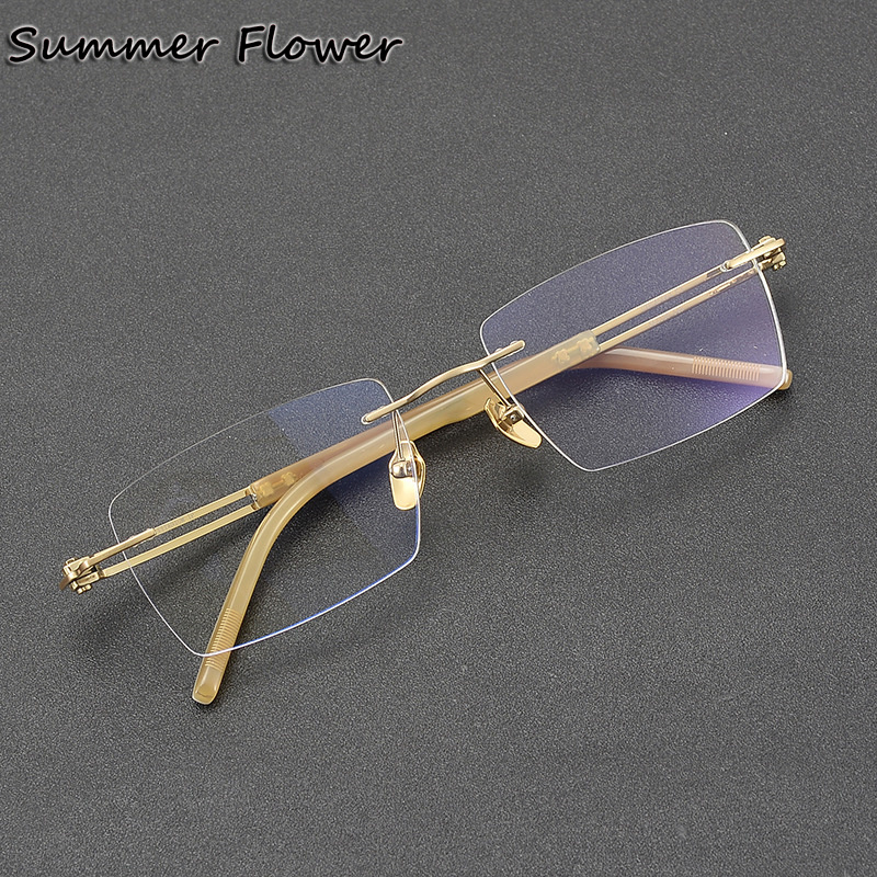 150 mm Rimless Glasses Pure Ti - Men Accessories Tips recension och pris