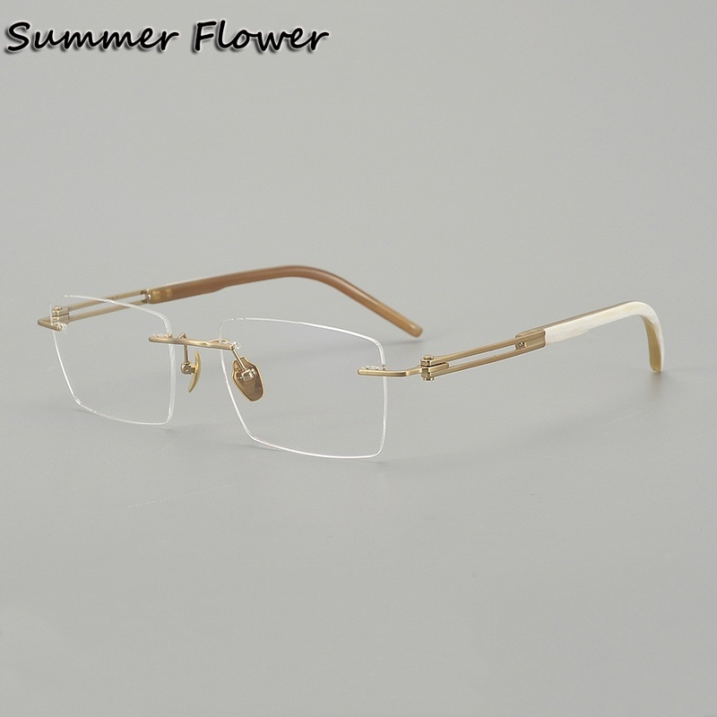 150 mm Rimless Glasses Pure Ti - Men Accessories Tips recension och pris