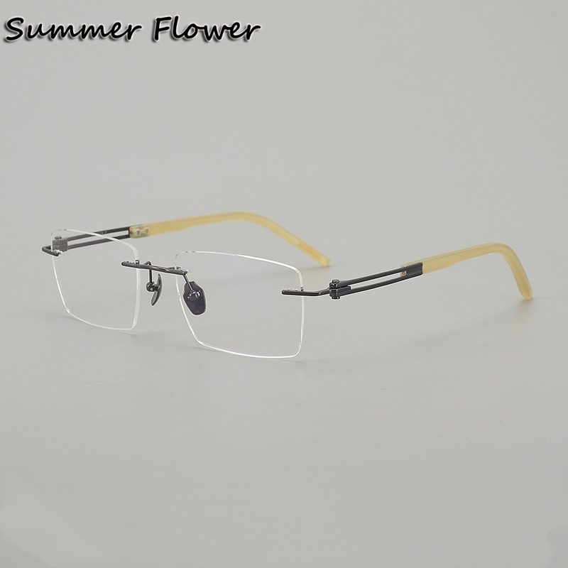 150 mm Rimless Glasses Pure Ti - Men Accessories Tips recension och pris