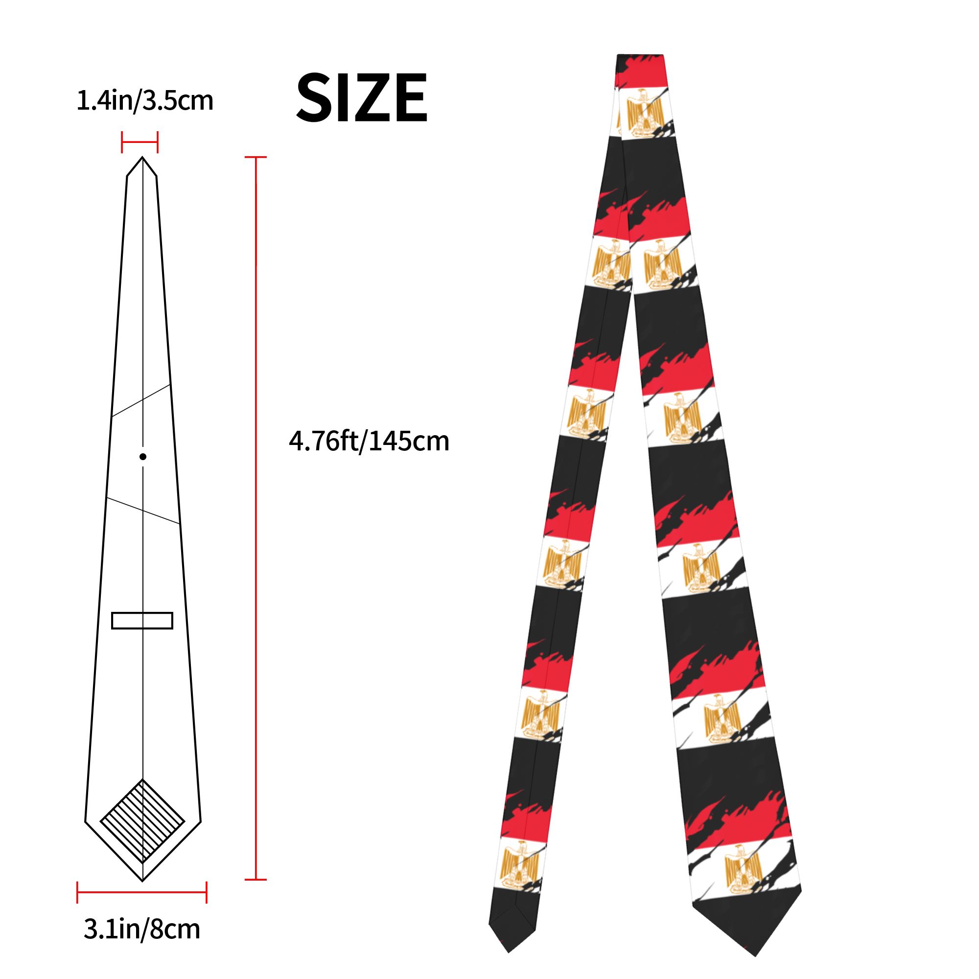 Egypt Egyptian Flag Necktie Un - Men Accessories Egypt recension och pris