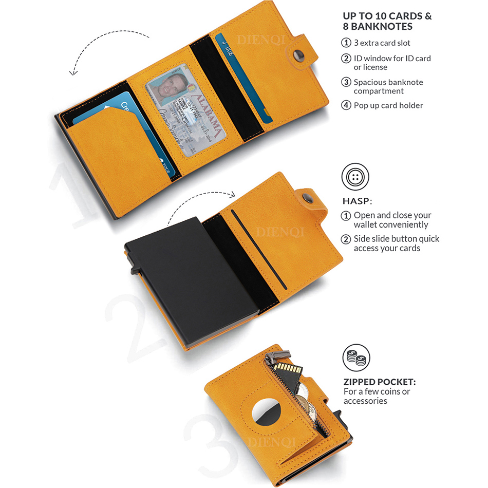 Airtag Wallet Rfid Credit Card - Card Case Minimalist recension och pris
