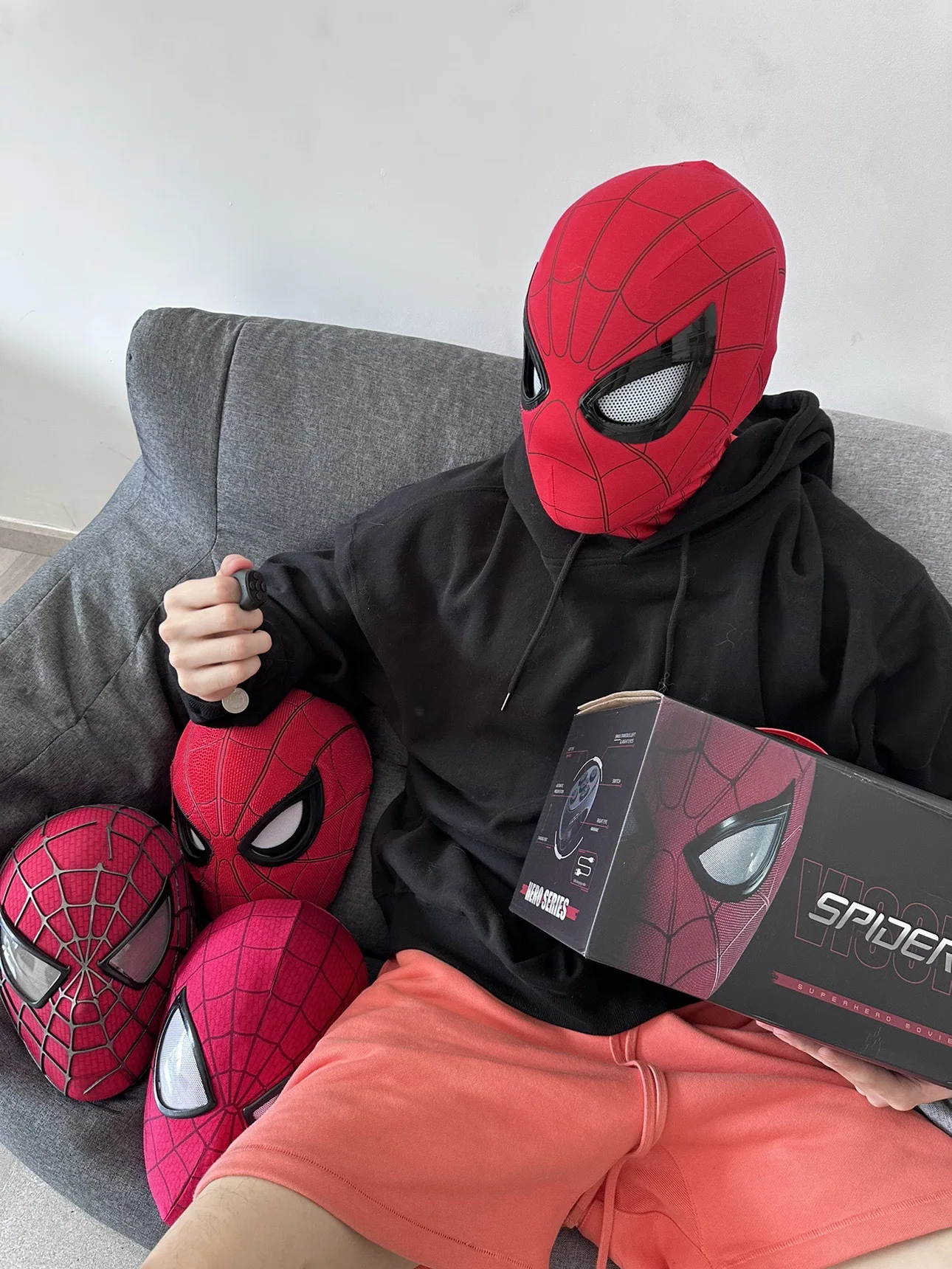 1:1 Spider‑Man Helmet Mask wit - Men Accessories Collection recension och pris