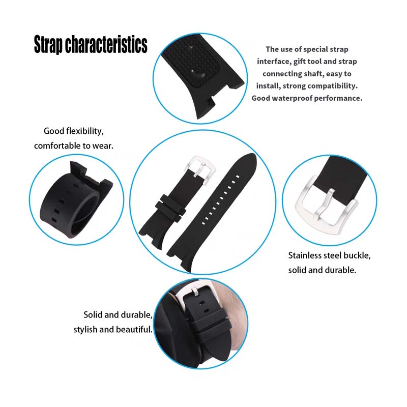 Men rubber watch band accessor - Men'S Accessories Armani recension och pris